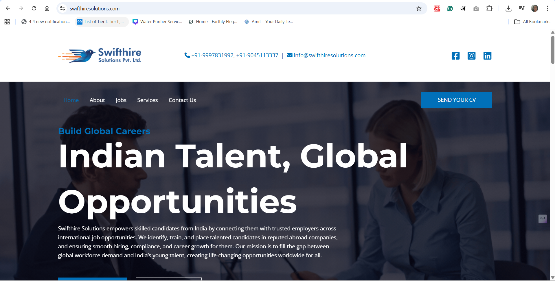Website design project by Stuti Chowdhari